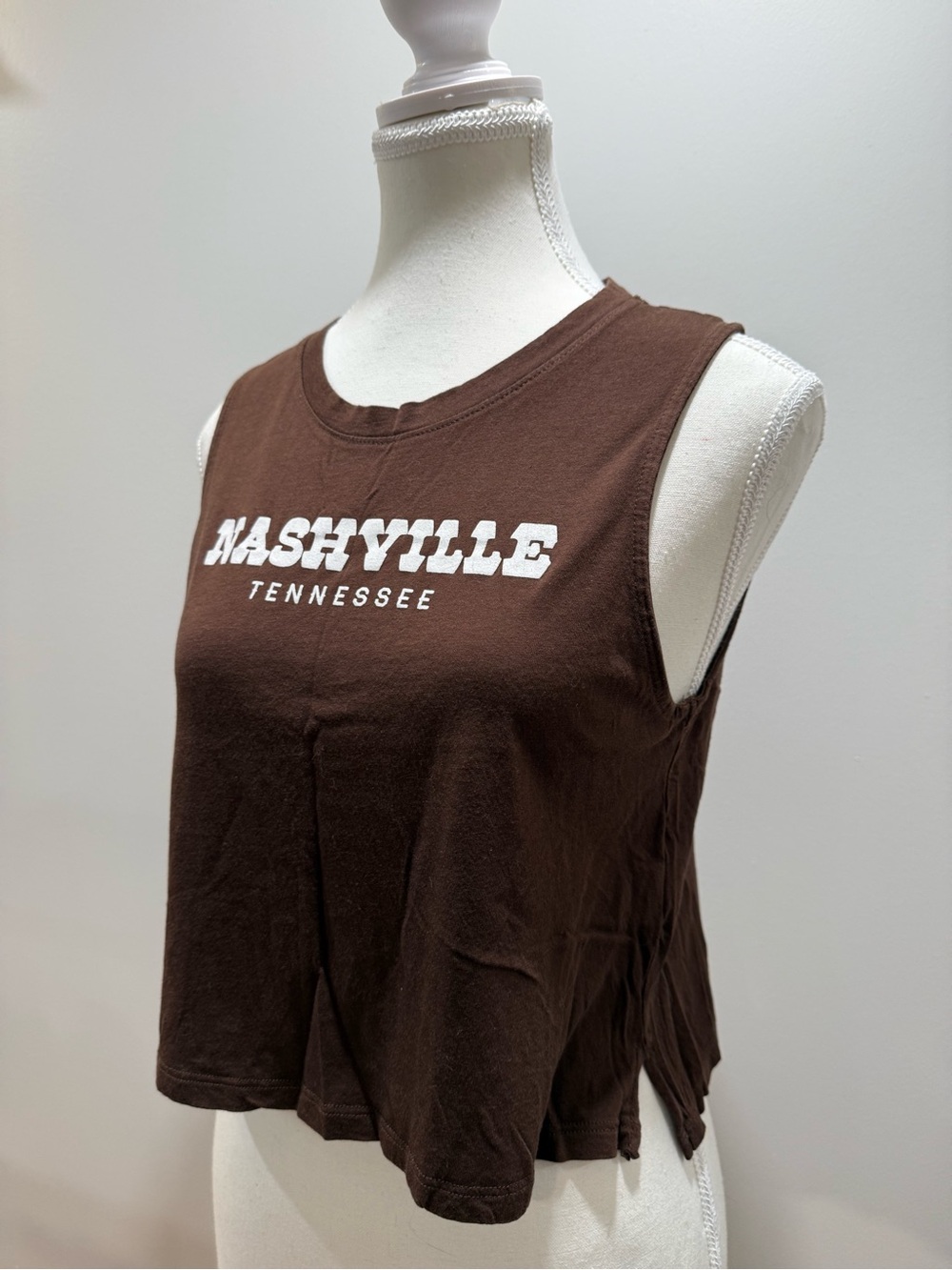 Nashville Tennessee Brown Sleeveless Tank Top
